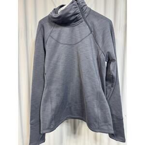 ATHLETA Rush Creek 1/4 Zip Lilac Fleece Lined Pullover Turtle Neck Women’s Large